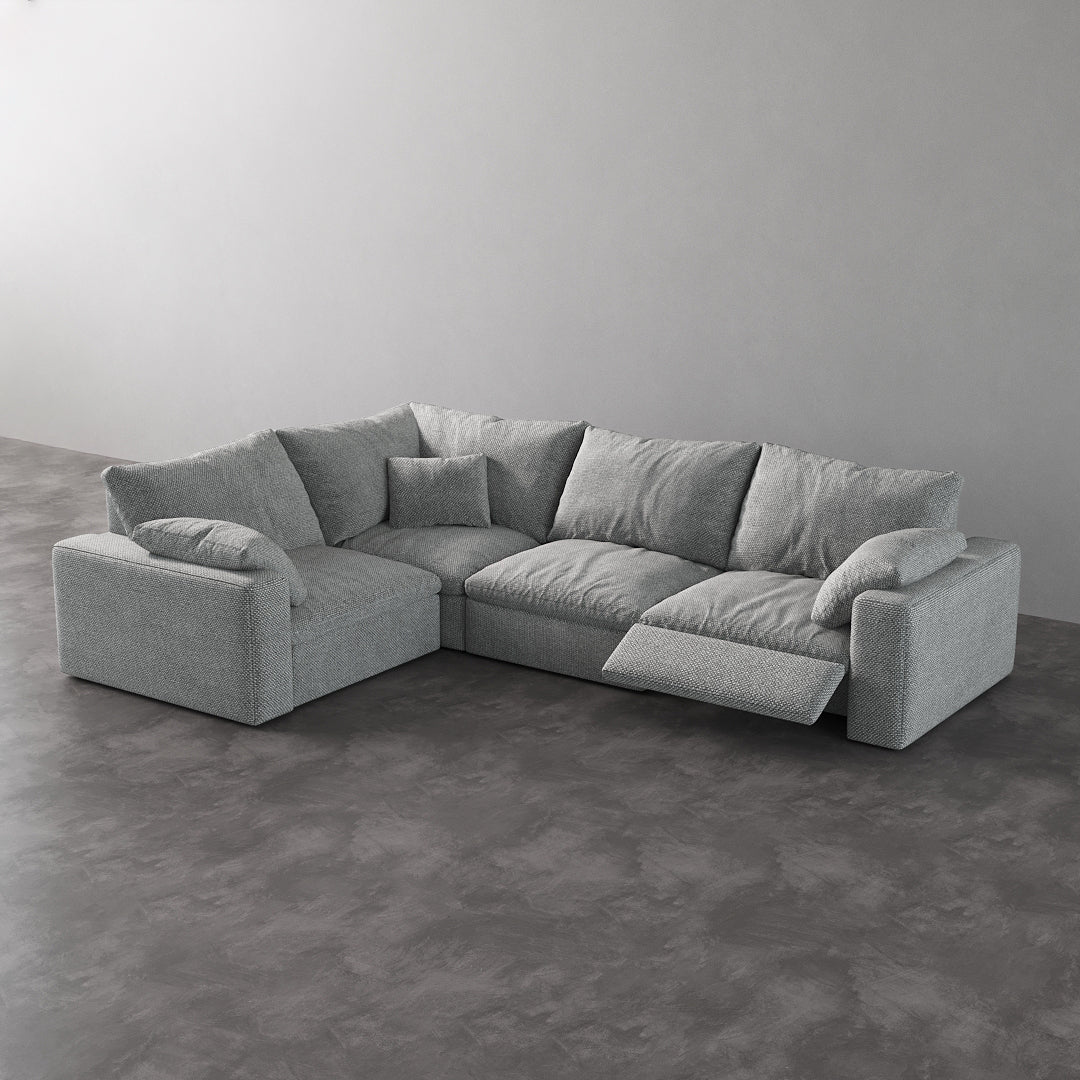 CloudLuxe L-Shape 4-Piece Modular Recliner Sectional