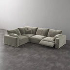 CloudLuxe L-Shape 4-Piece Modular Recliner Sectional