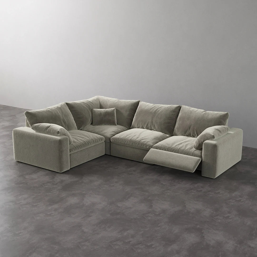CloudLuxe L-Shape 4-Piece Modular Recliner Sectional