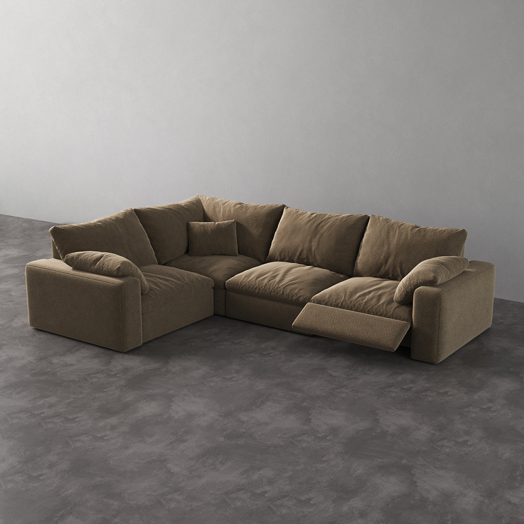 CloudLuxe L-Shape 4-Piece Modular Recliner Sectional