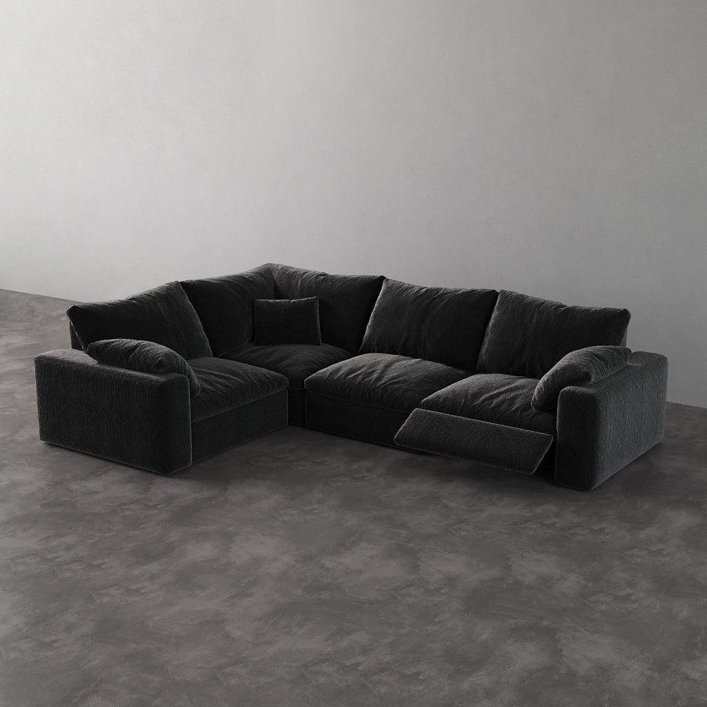 CloudLuxe L-Shape 4-Piece Modular Recliner Sectional