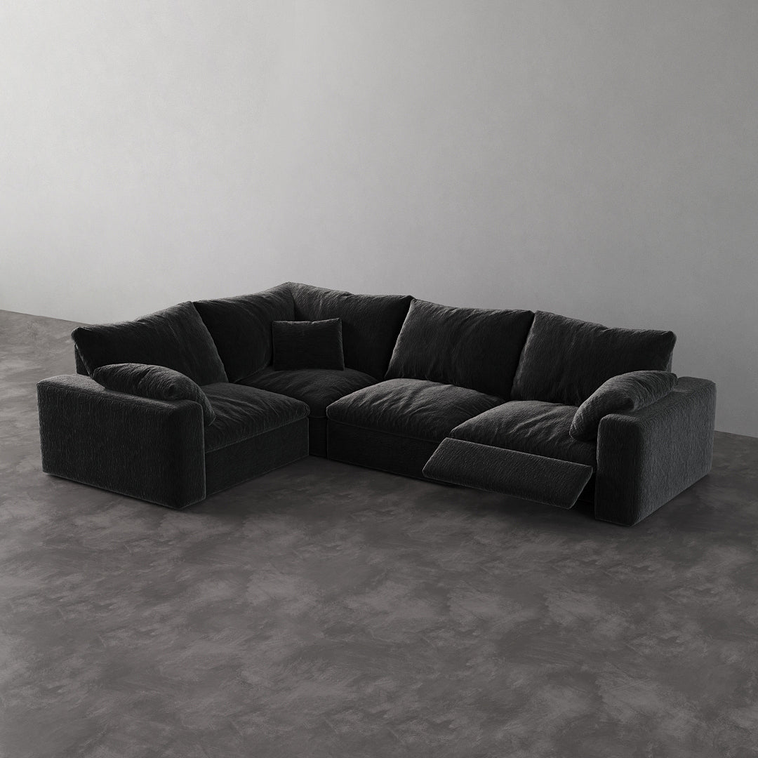 CloudLuxe L-Shape 4-Piece Modular Recliner Sectional