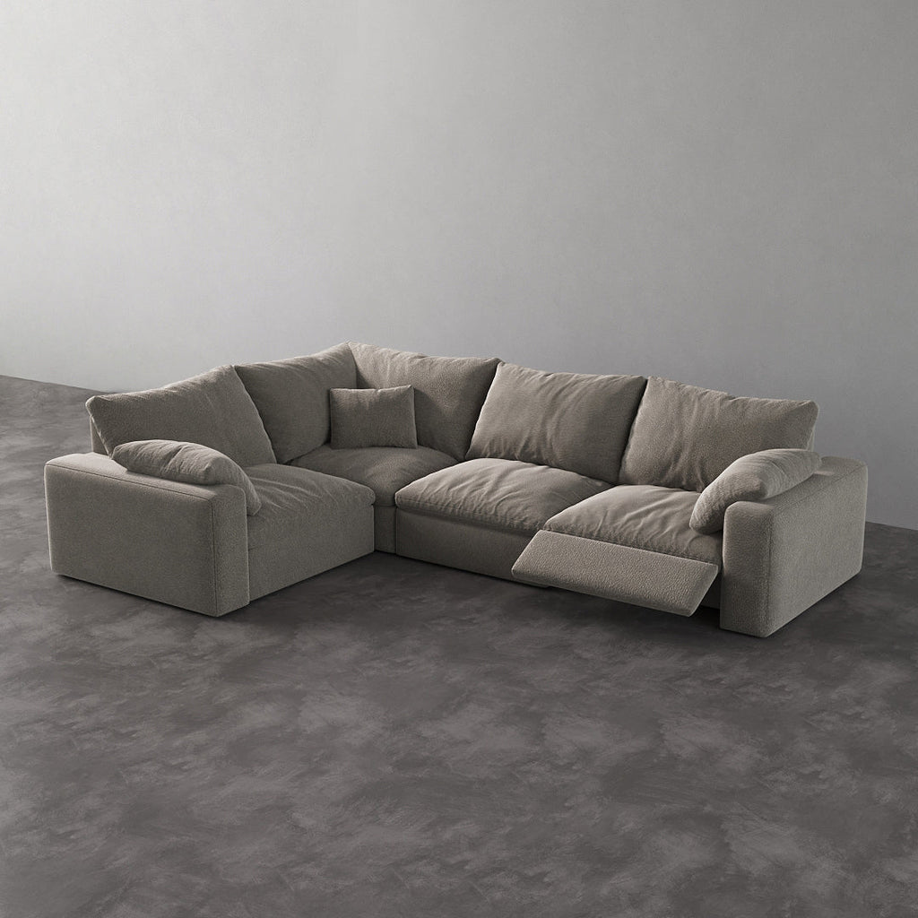 CloudLuxe L-Shape 4-Piece Modular Recliner Sectional-Pet-Friendly