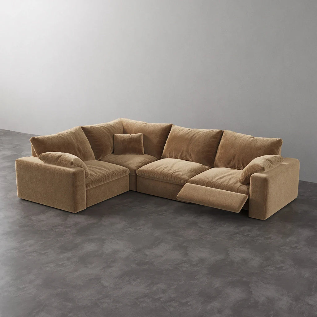 CloudLuxe L-Shape 4-Piece Modular Recliner Sectional