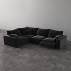 CloudLuxe L-Shape 4-Piece Modular Recliner Sectional-Velvet