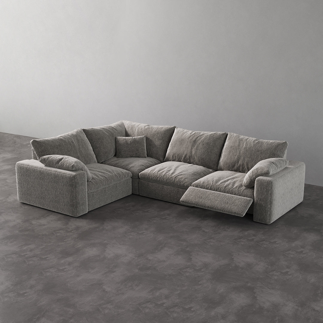 CloudLuxe L-Shape 4-Piece Modular Recliner Sectional