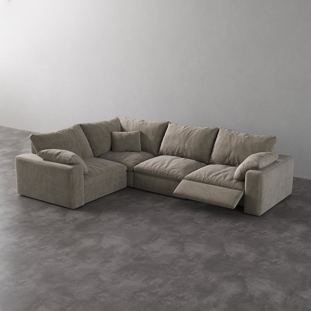 CloudLuxe L-Shape 4-Piece Modular Recliner Sectional