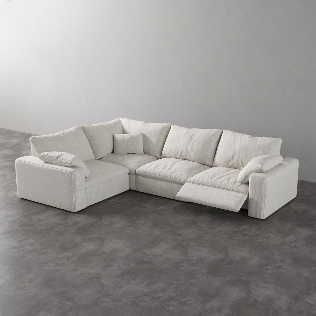CloudLuxe L-Shape 4-Piece Modular Recliner Sectional