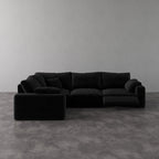 CloudLuxe L-Shape 4-Piece Modular Recliner Sectional-Bouclé