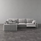 CloudLuxe L-Shape 4-Piece Modular Recliner Sectional-Bouclé