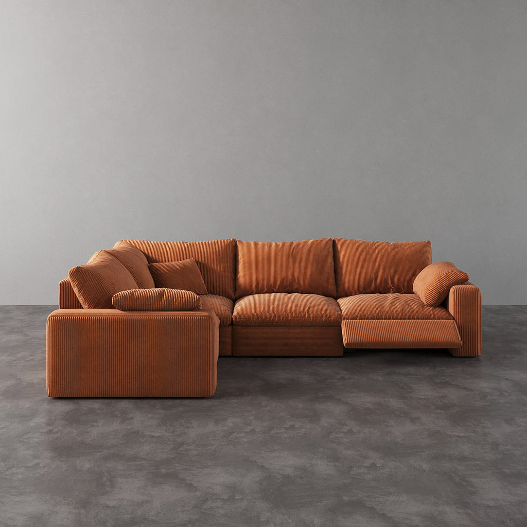 CloudLuxe L-Shape 4-Piece Modular Recliner Sectional