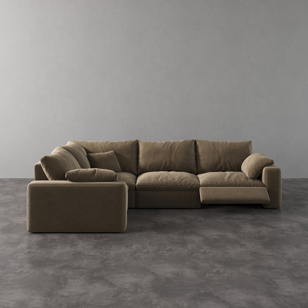 CloudLuxe L-Shape 4-Piece Modular Recliner Sectional