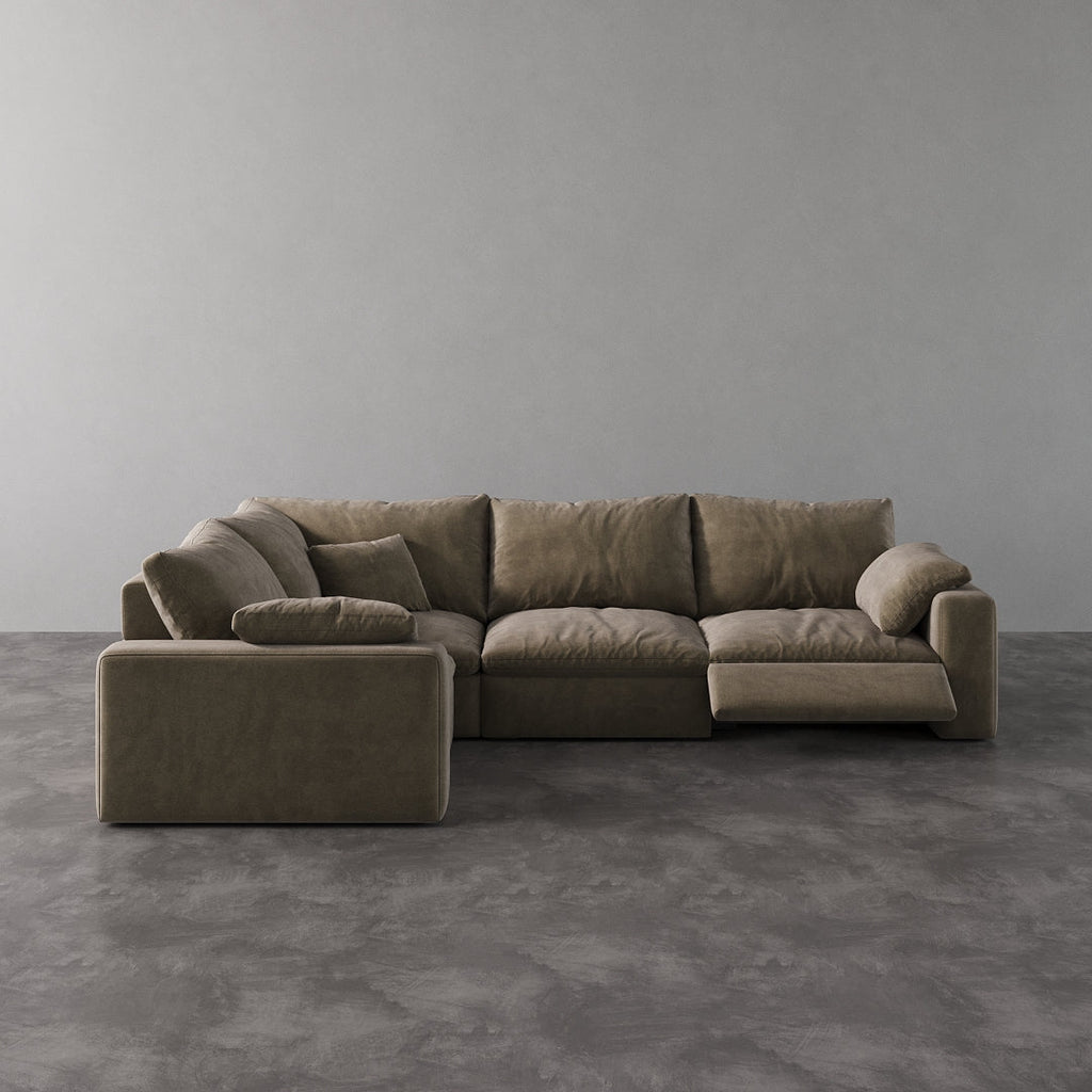 CloudLuxe L-Shape 4-Piece Modular Recliner Sectional