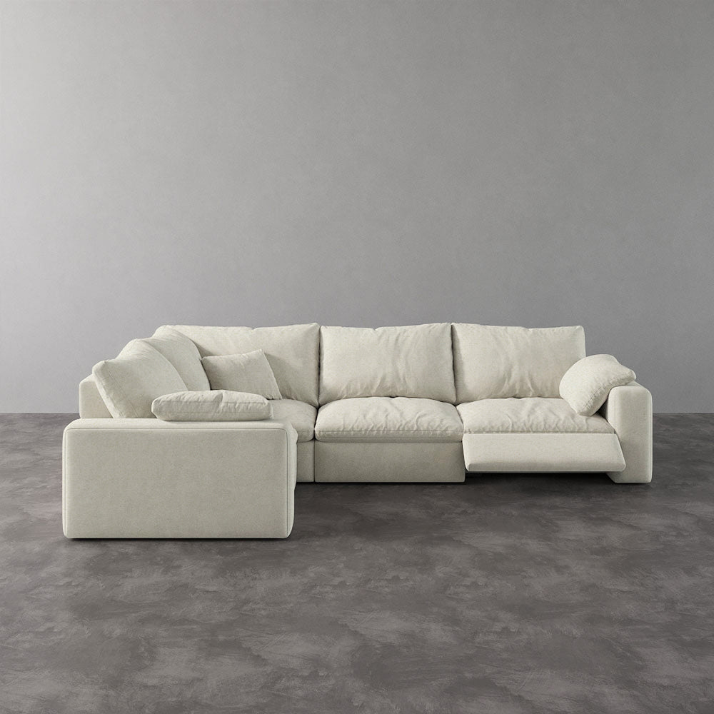 CloudLuxe L-Shape 4-Piece Modular Recliner Sectional