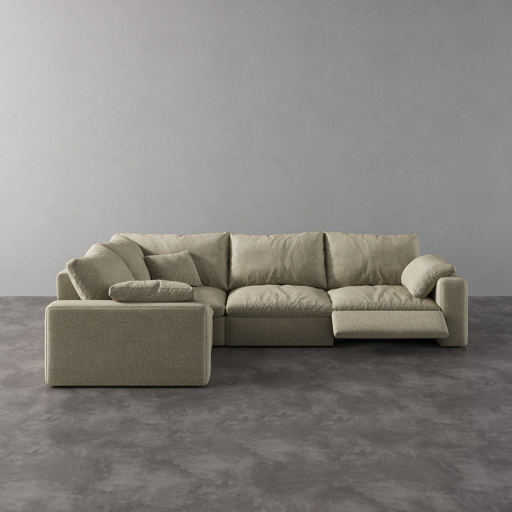 CloudLuxe L-Shape 4-Piece Modular Recliner Sectional