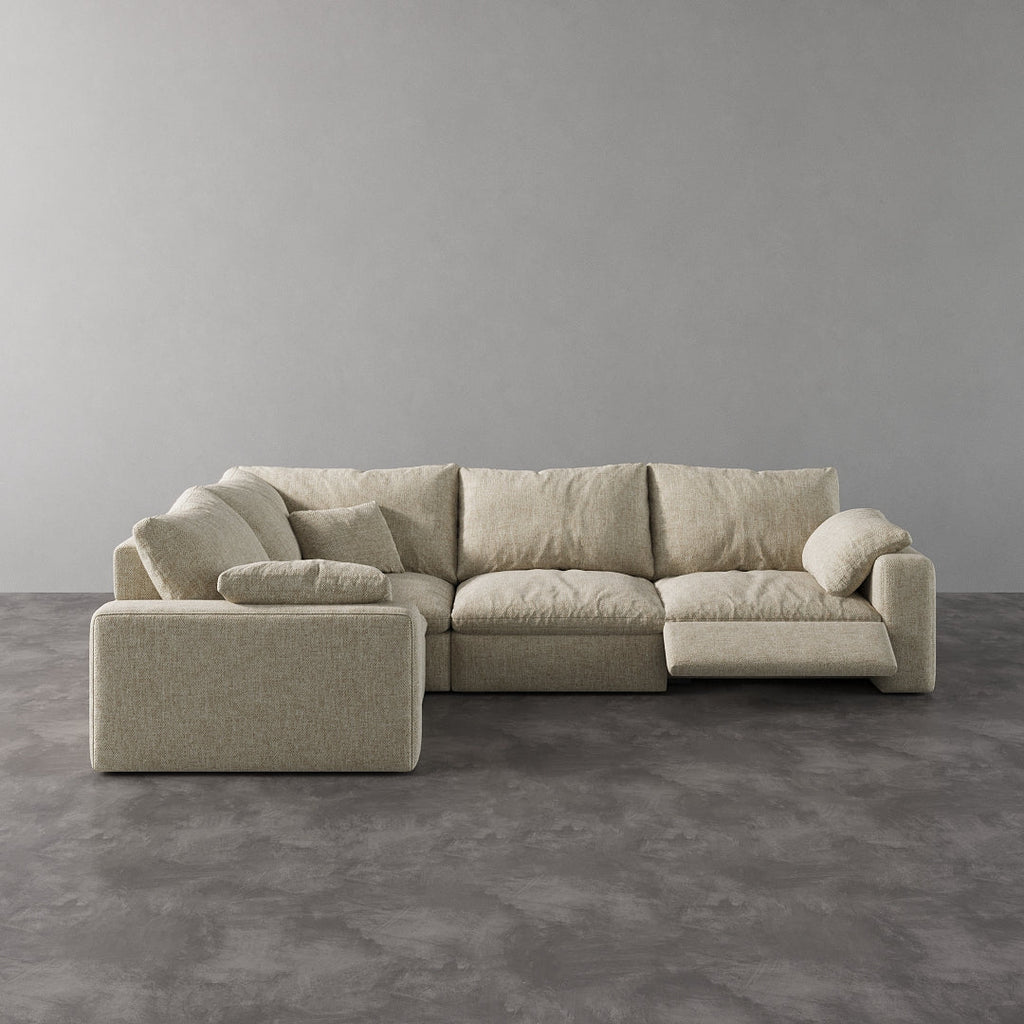 CloudLuxe L-Shape 4-Piece Modular Recliner Sectional