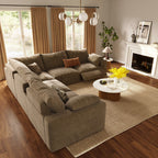 CloudLuxe Corner 5-Piece Modular Recliner Sectional