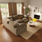 CloudLuxe L-Shape 4-Piece Modular Recliner Sectional