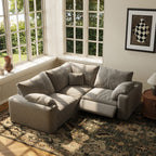 CloudLuxe Corner 3-Piece Modular Recliner Sectional