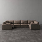 CloudLuxe U-Shape 6-Piece Modular Recliner Sectional