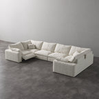 CloudLuxe U-Shape 6-Piece Modular Recliner Sectional