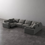 CloudLuxe U-Shape 6-Piece Modular Recliner Sectional