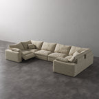 CloudLuxe U-Shape 6-Piece Modular Recliner Sectional