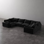 CloudLuxe U-Shape 6-Piece Modular Recliner Sectional