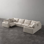 CloudLuxe U-Shape 6-Piece Modular Recliner Sectional