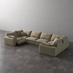CloudLuxe U-Shape 6-Piece Modular Recliner Sectional