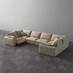 CloudLuxe U-Shape 6-Piece Modular Recliner Sectional
