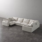 CloudLuxe U-Shape 6-Piece Modular Recliner Sectional