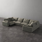 CloudLuxe U-Shape 6-Piece Modular Recliner Sectional