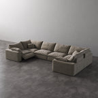 CloudLuxe U-Shape 6-Piece Modular Recliner Sectional