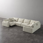 CloudLuxe U-Shape 6-Piece Modular Recliner Sectional