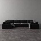 CloudLuxe U-Shape 6-Piece Modular Recliner Sectional