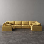 CloudLuxe U-Shape 6-Piece Modular Recliner Sectional-Corduroy