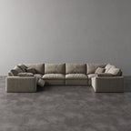 CloudLuxe U-Shape 6-Piece Modular Recliner Sectional