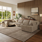 CloudLuxe U-Shape 6-Piece Modular Recliner Sectional