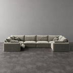 CloudLuxe U-Shape 6-Piece Modular Recliner Sectional