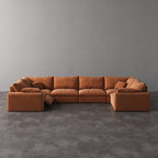 CloudLuxe U-Shape 6-Piece Modular Recliner Sectional