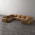 CloudLuxe U-Shape 7-Piece Modular Recliner Sectional