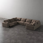 CloudLuxe U-Shape 7-Piece Modular Recliner Sectional