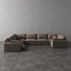 CloudLuxe U-Shape 7-Piece Modular Recliner Sectional