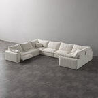 CloudLuxe U-Shape 7-Piece Modular Recliner Sectional
