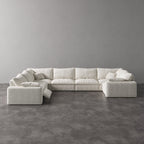 CloudLuxe U-Shape 7-Piece Modular Recliner Sectional