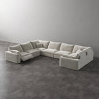 CloudLuxe U-Shape 7-Piece Modular Recliner Sectional