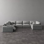 CloudLuxe U-Shape 7-Piece Modular Recliner Sectional