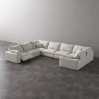 CloudLuxe U-Shape 7-Piece Modular Recliner Sectional