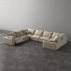 CloudLuxe U-Shape 7-Piece Modular Recliner Sectional